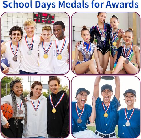 15Pcs Medals for Awards, Gold, Silver and Bronze Medals, 1st, 2nd, 3rd Award Medal for Competitions, Party, Sports Events and Celebration Souvenir in Kuwait