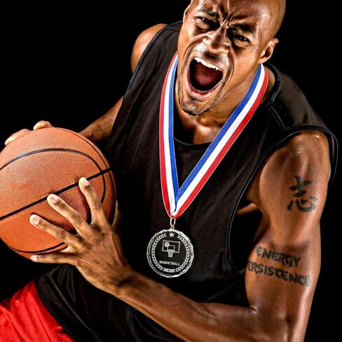 10 Pcs Crystal Basketball Award Medals Bulk 2 Inch Basketball Medals for Awards Team Participation Trophy with Neck Ribbons for Team Gift Sports Party Games Favors Award Prize Supply in Saudi Arabia