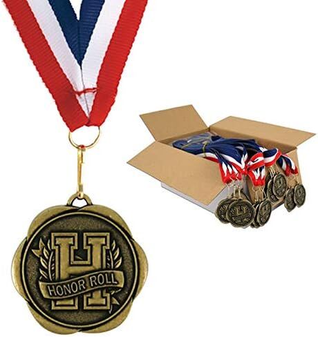 مجموعة من 100 ميدالية جوائز مع أشرطة للرقبة - لوحة الشرف in Kuwait