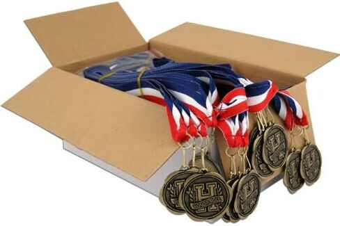 مجموعة من 100 ميدالية جوائز مع أشرطة للرقبة - لوحة الشرف in Kuwait