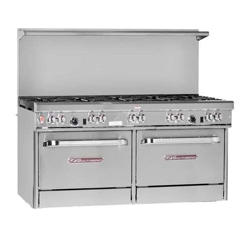 Southbend 4601DD-5L 60" Ultimate Restaurant Gas Range w/ 7 Standard Burners, 2 Pyromax Burners Rear Left & (2) Standard Ovens in Saudi Arabia