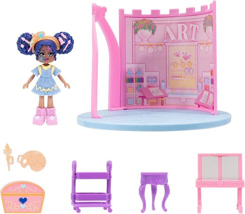 Royale High Powder Room PlaySet - 1 دمية ، 6 ملحقات - تناسب داخل Castle PlaySet - رمز العنصر الظاهري المضمّن - الأعمار 5+ in Kuwait