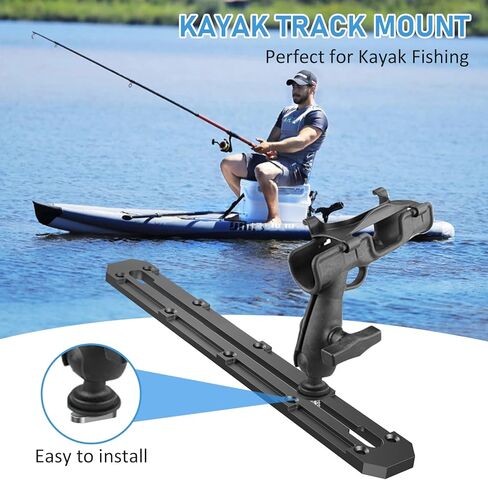 قطعتان من حامل مسار كاياك، مسار سكة حديد كاياك، مسار كاياك من الألومنيوم، ملحقات تثبيت مسار كاياك، لحامل قضيب الصيد، حامل الأكواب، حاملات المجداف، مرابط المرساة (12 بوصة) in Kuwait