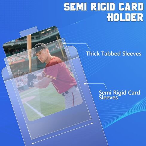 Dedc 200pcs Card Sleeves -100 حامل بطاقة شبه جامدة و 100 من الأكمام المتبعة ، مستلزمات شحن بطاقة التداول المثالية in Kuwait