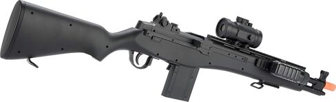 Evike Airsoft - US Socom Airsoft M14 بندقية كاملة الحجم لركوب الدراجات + نقطة حمراء + مصباح يدوي in Kuwait