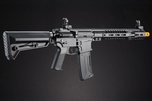 Lancer التكتيكية Gen 3 SLR SD AEG 13 بوصة بندقية Airsoft يمكن التحكم بها يسارًا/يمينًا مع واقي يد SLR مرخص (يشمل البطارية والشاحن) in Kuwait