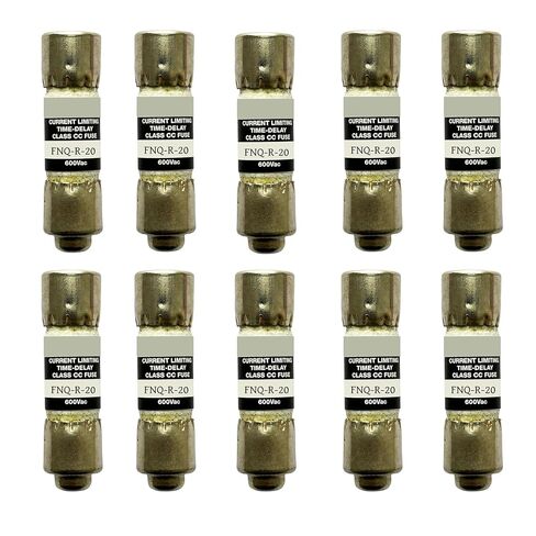 10 عبوات جديدة FNQ-R-20 FNQ-R-20A FNQ-R 20A 600Vac صمام تأخير الوقت، FNQ-R-20A فئة CC صمام تحديد التيار in Kuwait