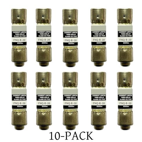 10 عبوات جديدة FNQ-R-20 FNQ-R-20A FNQ-R 20A 600Vac صمام تأخير الوقت، FNQ-R-20A فئة CC صمام تحديد التيار in Kuwait