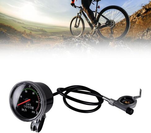 Alomejor Accurate Cycle Mechanical Odometer Exquisite Round Appearance Design for Enhancing Cyclist Appearance Suitable for 26 28 29 27.5 Inch Cycle Premium Construction in Saudi Arabia