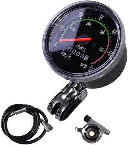 Alomejor Accurate Cycle Mechanical Odometer Exquisite Round Appearance Design for Enhancing Cyclist Appearance Suitable for 26 28 29 27.5 Inch Cycle Premium Construction in Saudi Arabia
