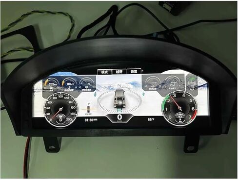 12.3-inch LCD Odometer Compatible For Land Rover Defender Interior Retrofit Kit Digital Dashboard Linux System in Saudi Arabia