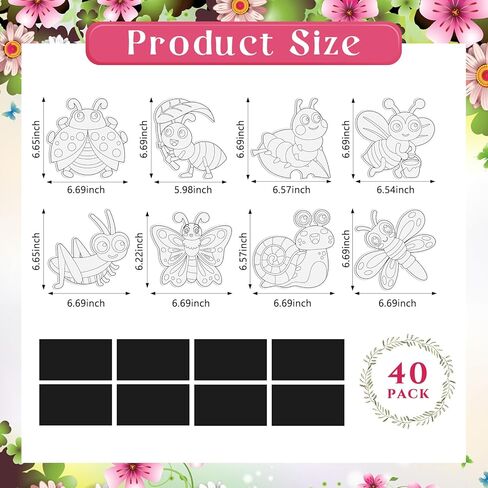 40 Pack Fall Crafts Kit DIY Magnet Sticker Painting Crafts Autumn Pumpkin Turkey Coloring Attivity Kit Color الخاص بك in Saudi Arabia