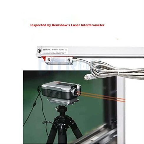 Slim Linear Scale 170mm (6'') 5um Optical Glass Encoder Sensor for DRO Tools Lathe Milling Bridgeport Knee Milling Drill Machine in Saudi Arabia
