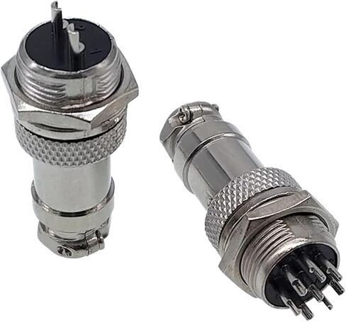 5/8 inch GX16 *10 circular connector 2 pins 3 pins 4 pins 5 pins 6 pins 7 pins 8 pins 9 pins 10 pins male and female diameter 16 mm L73 RS765 DF16 M16(7Pin10PCS) in Saudi Arabia