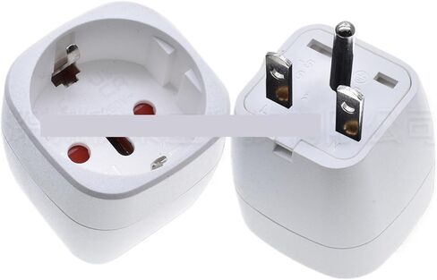 مقبس طاقة 2PIN AC 10A/16A 250V أبيض وأسود (EU-5 أبيض، 10 قطع) in Kuwait