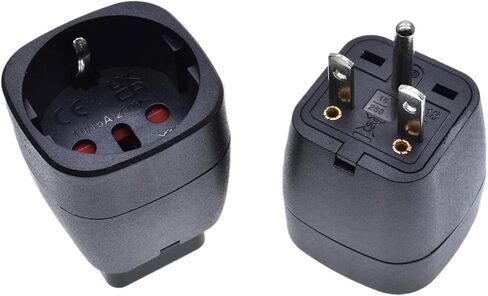 مقبس طاقة 2PIN AC 10A/16A 250V أبيض وأسود (EU-5 أبيض، 10 قطع) in Saudi Arabia