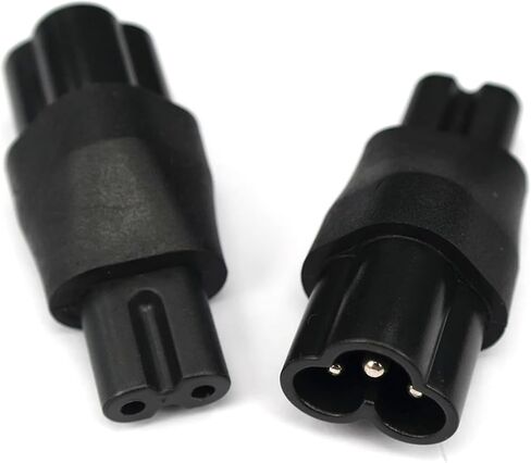 2-pin C7 Para EC 3-pin female to 2-pin male power adapter AC converter(WA-0133) in Kuwait