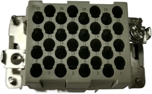 موصل ثقيل HDC-HEEE-032-MC ذكر إدراج 32 دبوس 16A 500V قابس مستطيل in Kuwait