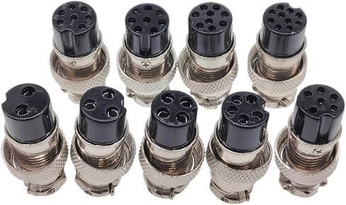5/8 inch female male GX16 circular connector 2 pin 3 pin 4 pin 5 pin 6 pin 7 pin 8 pin 9 pin 10 pin diameter 16 mm L73 RS765 DF16 M16(8Pin Female plug) in Saudi Arabia