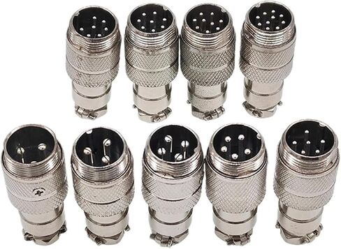 5/8 inch female male GX16 circular connector 2 pin 3 pin 4 pin 5 pin 6 pin 7 pin 8 pin 9 pin 10 pin diameter 16 mm L73 RS765 DF16 M16(8Pin Female plug) in Saudi Arabia