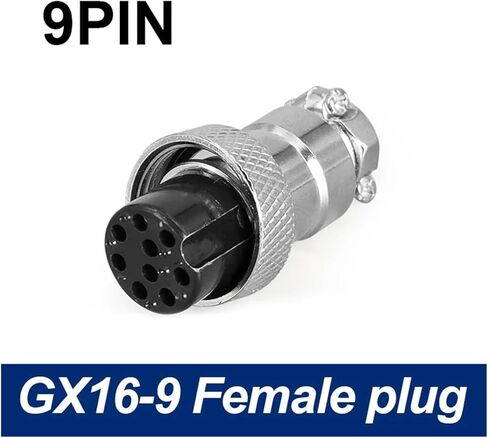 5/8 inch female male GX16 circular connector 2 pin 3 pin 4 pin 5 pin 6 pin 7 pin 8 pin 9 pin 10 pin diameter 16 mm L73 RS765 DF16 M16(8Pin Female plug) in Saudi Arabia