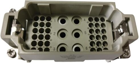 موصل مستطيل للخدمة الشاقة HDC HK-006/36-M/F قابس 10A أساسي in Kuwait