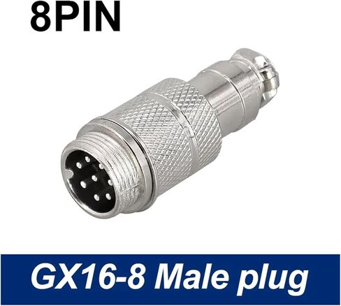 5/8 inch female male GX16 circular connector 2 pin 3 pin 4 pin 5 pin 6 pin 7 pin 8 pin 9 pin 10 pin diameter 16 mm L73 RS765 DF16 M16(8Pin Female plug) in Saudi Arabia
