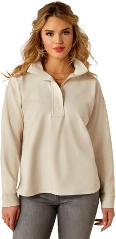ARIAT Women's Breeze Logo 1/2 Zip Sweatshirt in Saudi Arabia
