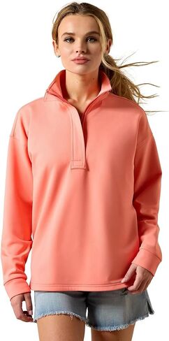 ARIAT Women's Breeze Logo 1/2 Zip Sweatshirt in Saudi Arabia