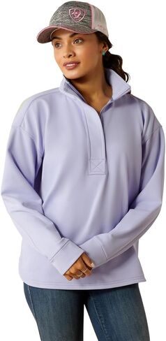 ARIAT Women's Breeze Logo 1/2 Zip Sweatshirt in Saudi Arabia