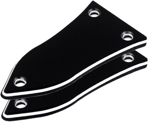 LoveinDIY 2 Pieces 3 Holes Truss Rod Cover Plates W/ 3 Screws for Epiphone Guitar DIY in Kuwait