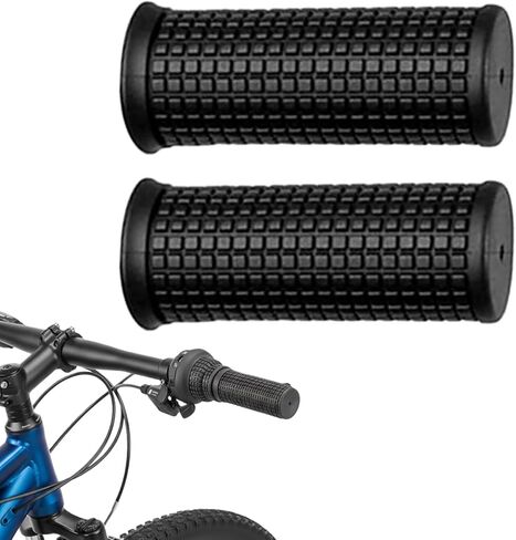 1 Pair Black Anti Slip Bike Bicycle Short Handlebar Grips for Twising Shifter, Shockproof Anti Slip MTB Parts, Soft TPR Rubber Handlebars in Kuwait