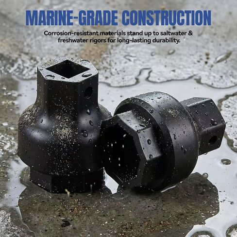 أداة القيادة - مقبس متوافق مع وصلات EZ Dock، تعمل مع سقاطة محرك مقاس 3/8 بوصة، أو جورب مقاس 19 ملم أو 3/4 بوصة in Kuwait