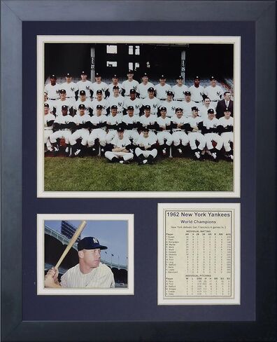 Legends Never Die 1962 New York Yankees Framed Photo Collage, 11x14-Inch, (11080U) in Saudi Arabia