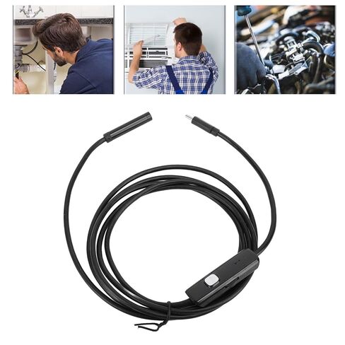Industrial Endoscope, 7mm Diameter 2m Cable 2MP Inspection Camera with Type C USB microUSB, for Mechanical Internal Structure Pipeline Blockage401578011 in Saudi Arabia