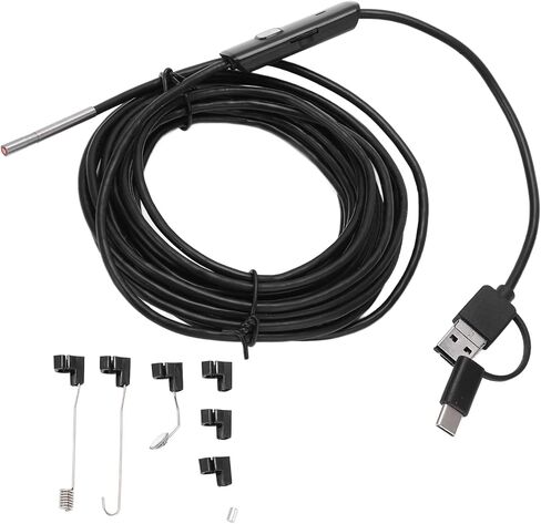 BAFOVY AN100 3.9mm Endoscope, High Definition Inspection Camera with 6 Adjustable LED Lights, IP67, for Car Engine Maintenance Pipe Inspection (Hardwired 2m) in Saudi Arabia