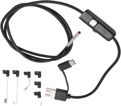 BAFOVY AN100 3.9mm Endoscope, High Definition Inspection Camera with 6 Adjustable LED Lights, IP67, for Car Engine Maintenance Pipe Inspection (Hardwired 2m) in Saudi Arabia