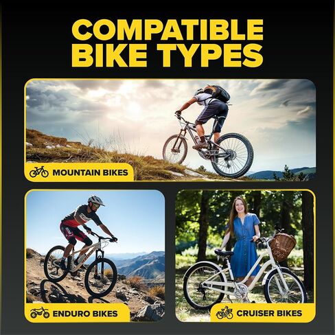 Ultraverse 26" Bike Inner Tubes 26 x 2.125-2.40 – Butyl Rubber Bicycle Tubes with Schrader Valve – Compatible with Mountain, Cruiser, City & Kids Bikes – Set of 2 in Kuwait