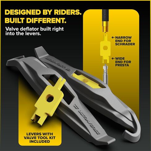 Ultraverse 26" Bike Inner Tubes 26 x 2.125-2.40 – Butyl Rubber Bicycle Tubes with Schrader Valve – Compatible with Mountain, Cruiser, City & Kids Bikes – Set of 2 in Kuwait