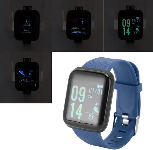 Yoidesu Smart Watch Fitness with Monitor Sleep, Sports Modes Activity Step Calorie Counter, IP65 for Andriod iOS Women Men (Blue) in Saudi Arabia