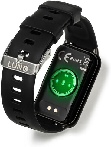 جهاز تعقب اللياقة البدنية LUNO Active X1، ساعة ذكية AMOLED مع أكسجين الدم، مراقب النوم، معدل ضربات القلب وضغط الدم على مدار الساعة طوال أيام الأسبوع، جهاز تعقب النشاط الصحي المقاوم للماء IP68 مع عداد خطوات السعرات الحرارية للنساء والرجال in Kuwait