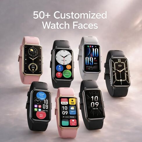 جهاز تعقب اللياقة البدنية LUNO Active X1، ساعة ذكية AMOLED مع أكسجين الدم، مراقب النوم، معدل ضربات القلب وضغط الدم على مدار الساعة طوال أيام الأسبوع، جهاز تعقب النشاط الصحي المقاوم للماء IP68 مع عداد خطوات السعرات الحرارية للنساء والرجال in Kuwait