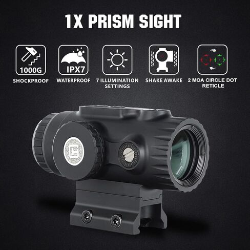Ohhunt 1X نطاق المنشور 2 MOA دائرة نقطة أحمر أخضر شبكي البصر ثلاثة نمط جبل الانظار المطلق المشارك الشاهد السفلي 1/3 المشارك الشاهد in Saudi Arabia