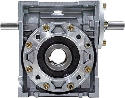 Worm Reducer NRV050-VS 14mm Double Input Shaft Ratio 7.5:1-80 :1 90 Degree Speed(Ratio 80 to 1) in Kuwait