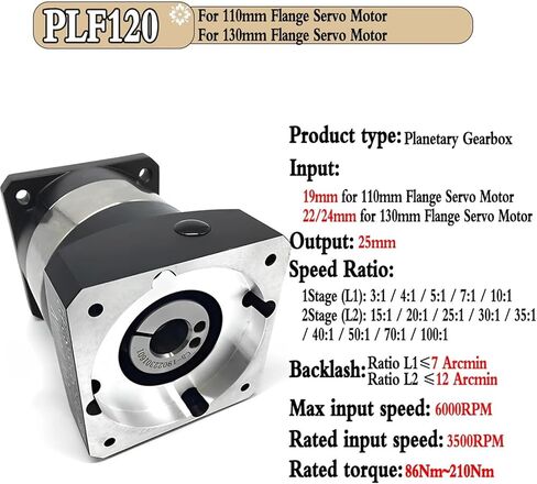 1pca Nema23 Planetary Reducer 6.35/8/14mm input 14mm Output Ratio 5:1 10:1 for 60mm 400W Servo Motor Reducetion Gearbox(PLF160 35mm Input,Ratio 3 to 1) in Saudi Arabia