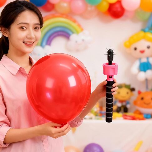 VIFUME Balloon Popper Tool with 360° Surround Tip, Telescopic Aluminum Rod (9–28.5 Inches), Adjustable Balloon Cleanup Stick with Safety Cap for Party & Event Decoration in Saudi Arabia
