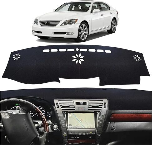 for Lexus Dash Cover Fit for 2007 2008 2009 2010 2011 2012 LS460 LS LS600H (for Left Hand Drive), Dashboard Cover for Lexus Interior Accessories Non-Slip Pad Sunshield in Kuwait