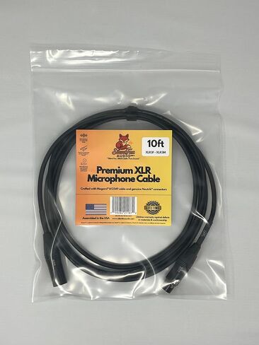 Premium XLR Microphone Cable, 25 ft, XLR3F–XLR3M, (Neutrik Connectors) [Assembled in USA] in Saudi Arabia