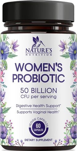 Probiotics for Women - 50 Billion CFU Per Serving - 16 Feminine Health Vag Strains - Prebiotic for Vaginal PH Balance, Urinary UT Health, Women's Probiotic - Shelf Stable - USA Bottled - 60 Capsules in Saudi Arabia