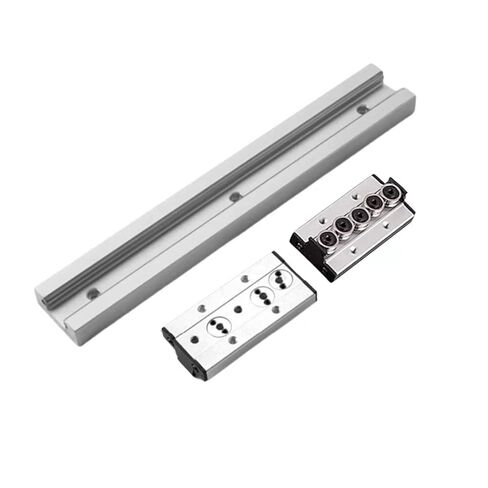 Double Axis Roller Linear Motion Guide Rail Track SGR20 1Pcs L: 620mm/24.41 inch + 2Pcs SGB20UU-5 Five Ball Bearing Slider Block, Compact Dual Axis Linear Guide Shaft Rail Kit Set for CNC in Saudi Arabia